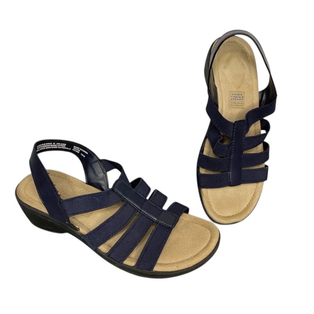 St. John’s Bay “Innis” Navy Blue Sandals
